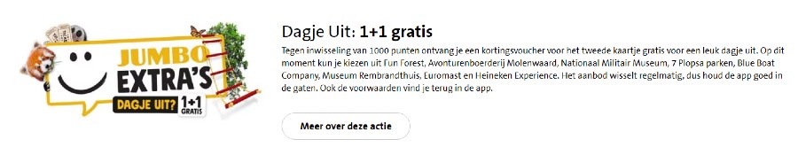 gratis boodschappen en dagjes uit sparen bij Jumbo